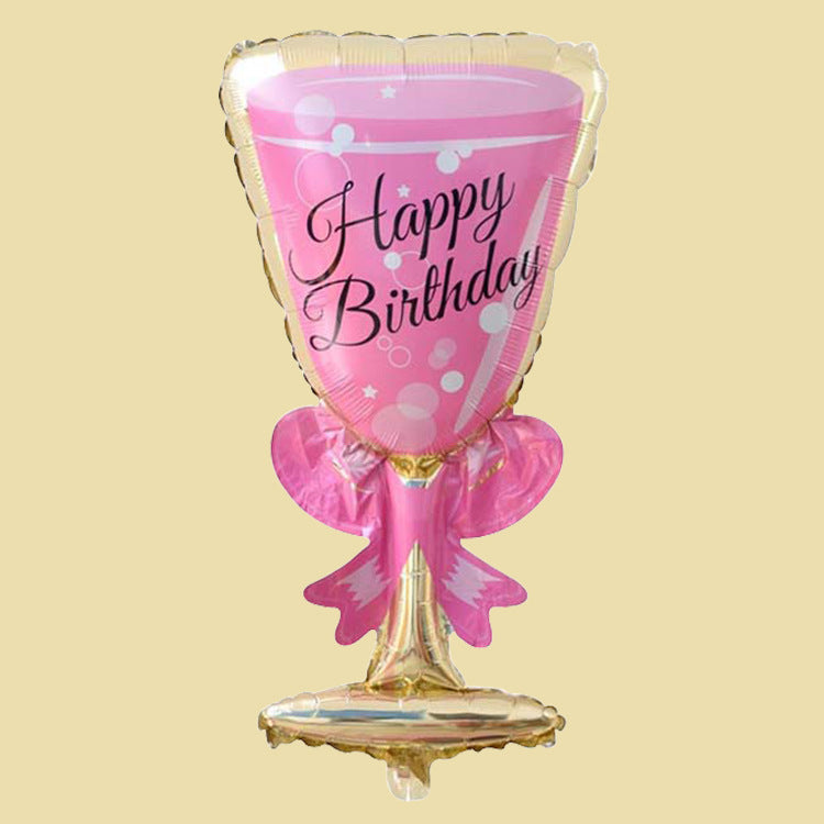 Creative Large Champagne Gin Bottle Balloon