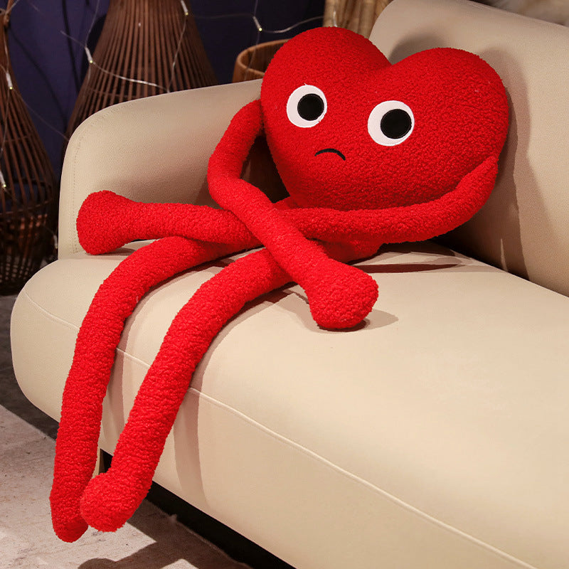 Children's Long Leg Love Throw Pillow, Valentine's Day Gift Idea