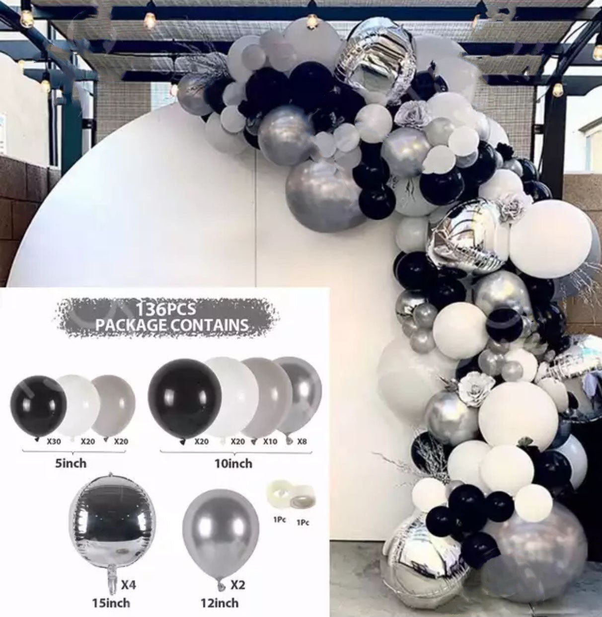 Retro Colored Irregular Balloon Arch Garland Kits, Multiple Kits Available