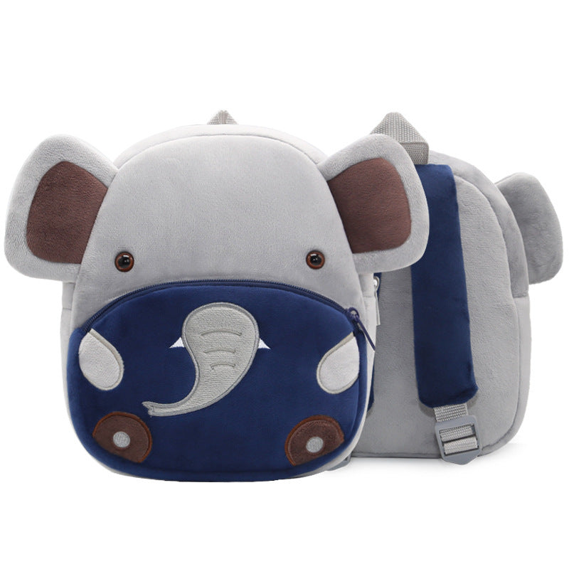 Plush Backpacks Kindergarten Cartoon School Bags Children Animal Toy Bag