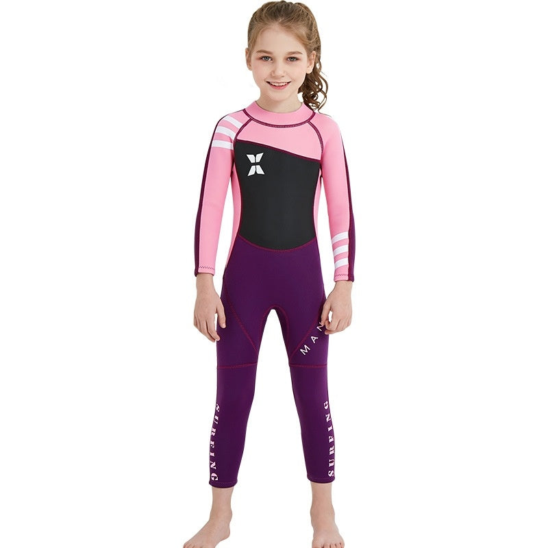 Children's Girl Diving Wet Suits, Swimsuits