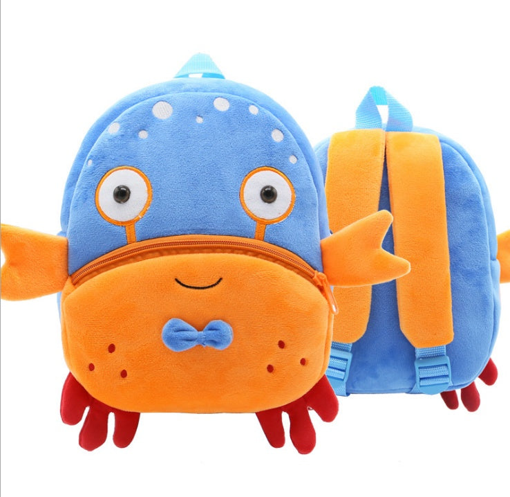 Plush Backpacks Kindergarten Cartoon School Bags Children Animal Toy Bag