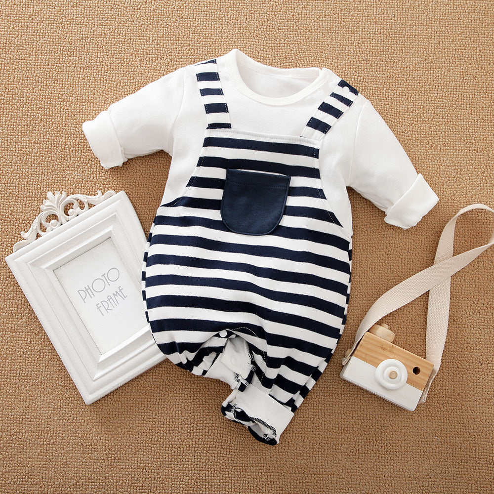 Baby Casual Jumpsuit Fake Two Pieces Jumpsuit
