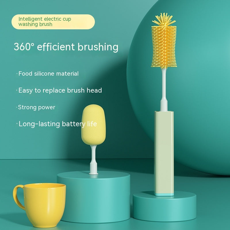 Multi Functional Electric Sponge Silicone Bottle Brush