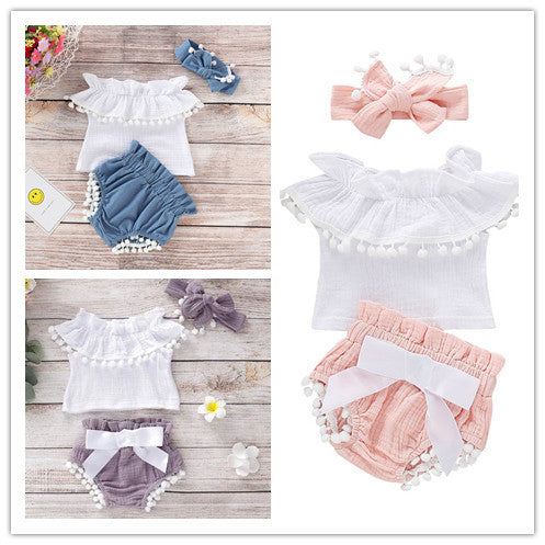 Baby Girl Clothing Set, Toddler Summer Outfit