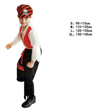 Halloween Children's Pirate Costumes, Theme Party Outfits