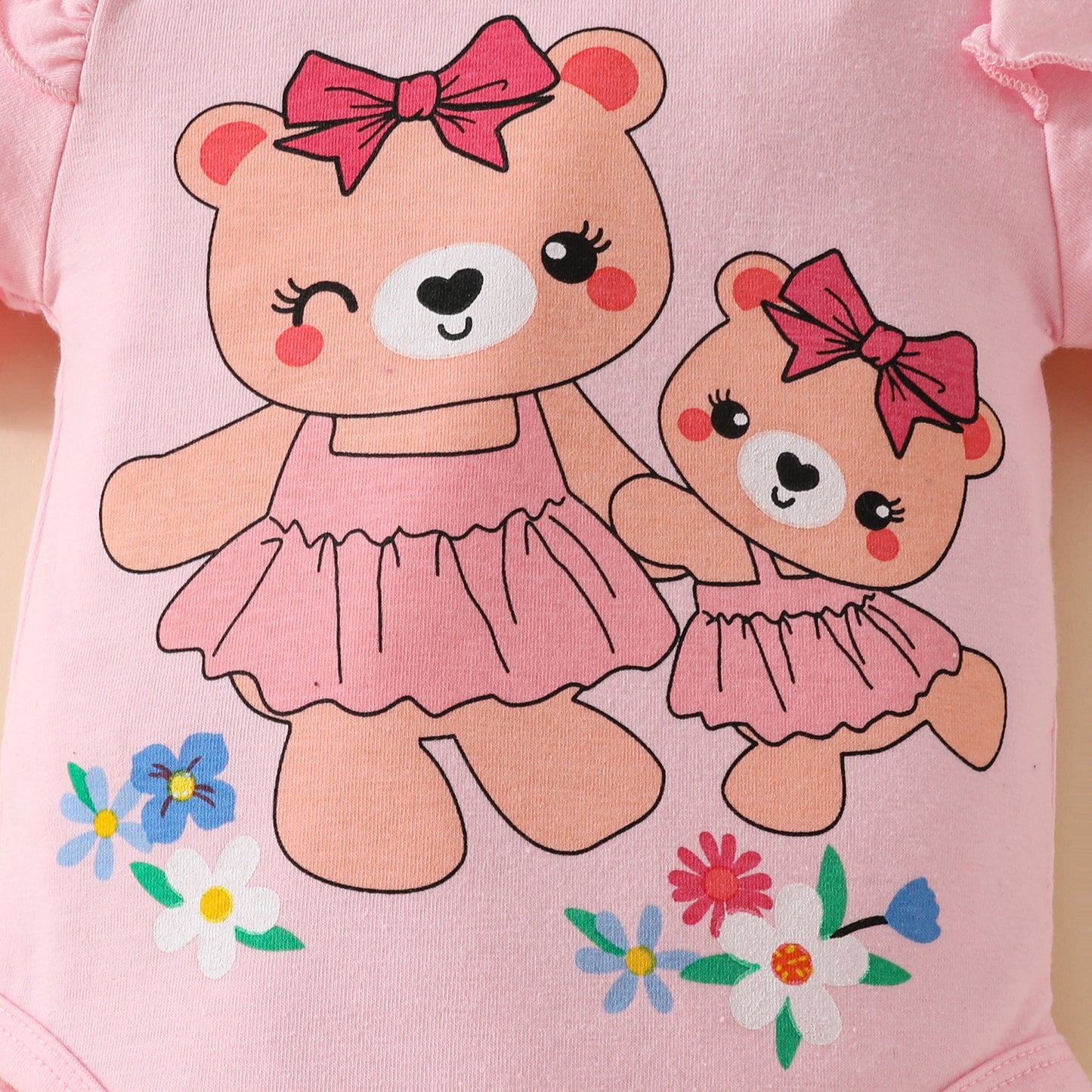 Sweet Cute Baby Summer Short Sleeve Shorts Suit