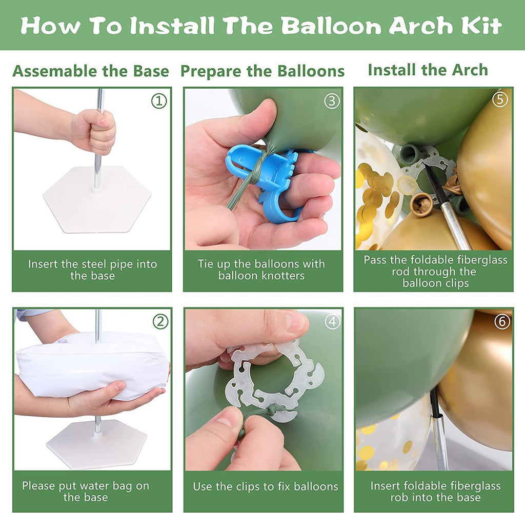 Balloon Arch Bracket With Base Frame Kit Adjustable Suitable For Kids Birthday, Baby Shower Arrangement