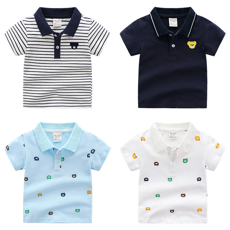 Cartoon Children's Shirt, Short Sleeve POLO Shirt