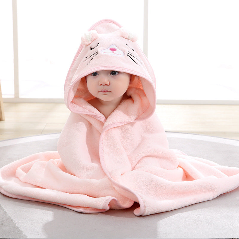 Baby Animal Swaddling Hooded Blanket