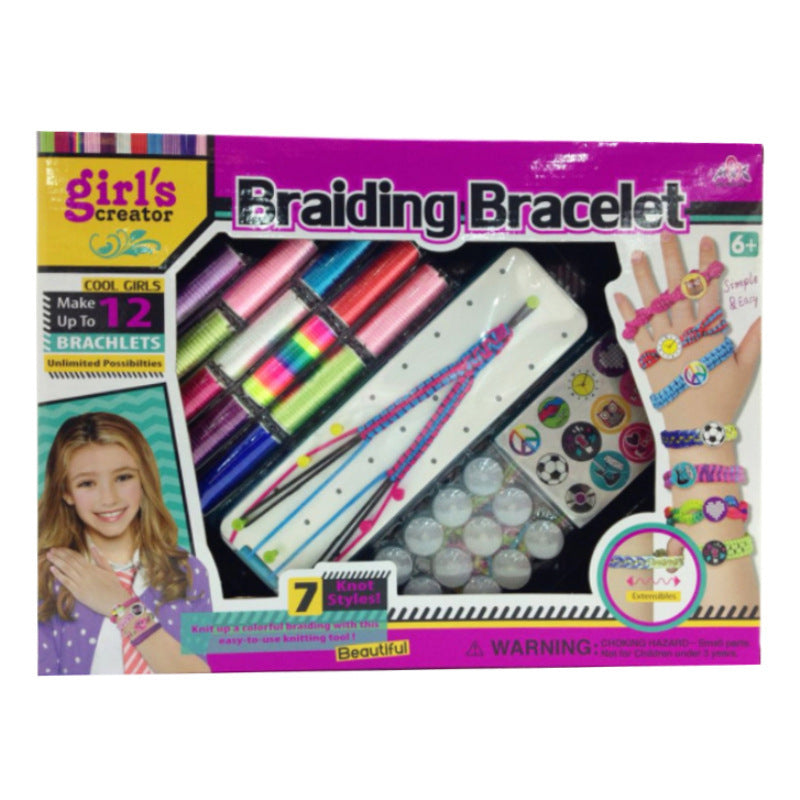 Girls' Gift Bracelet Making Craft Set, Children's DIY Jewelry Making Kit