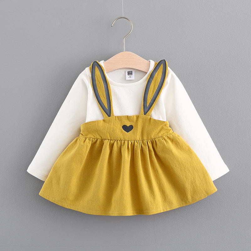 Girls' Cute Rabbit Dress, Baby Easter Princess Dress