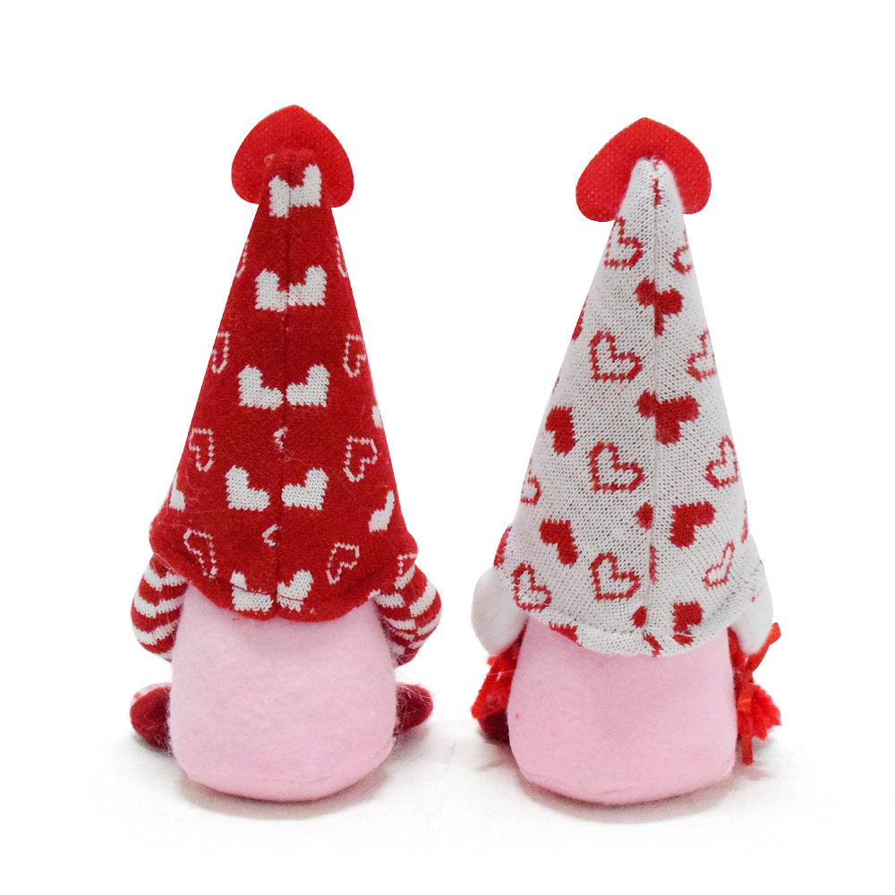 Valentine's Day Faceless Doll Gnome Love Rudolf Doll Decorations