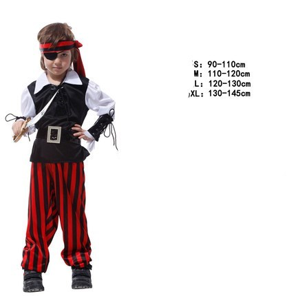 Halloween Children's Pirate Costumes, Theme Party Outfits