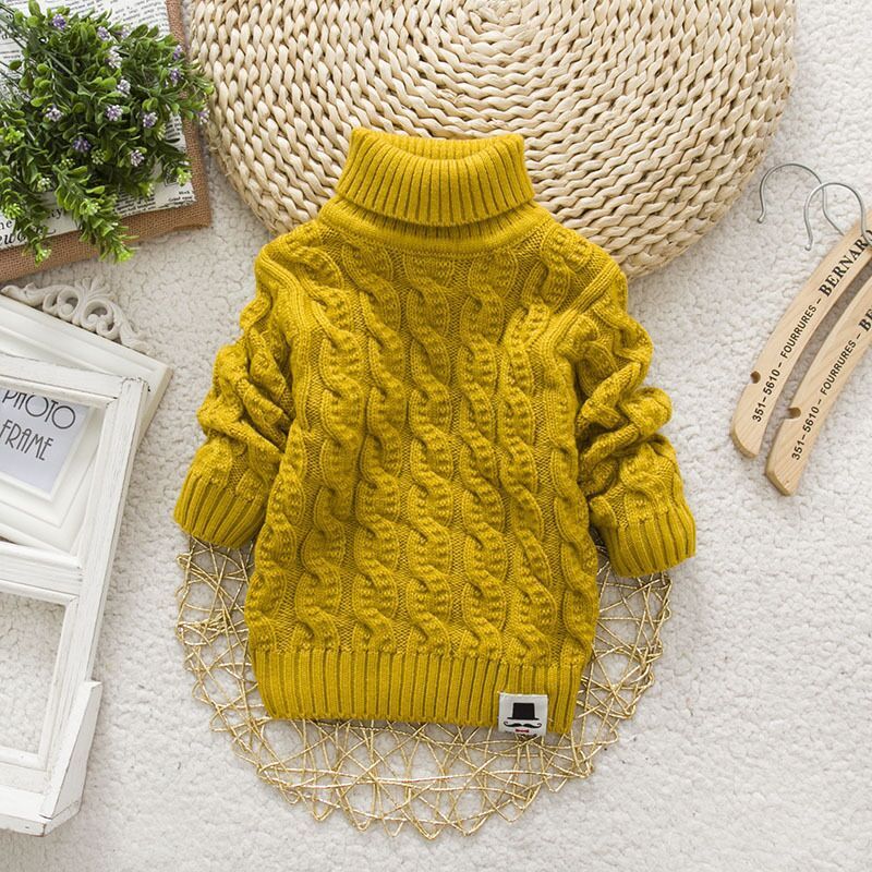 Children's Plush Thick Knitted Sweater