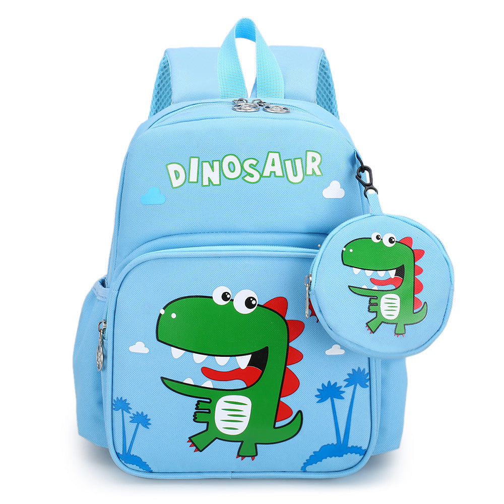 Children's Printed Schoolbag Backpack With Coin Purse