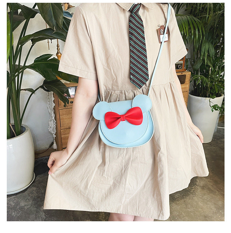 Cute And Adorable Bowknot Soft Girl Student Children's Small Bag