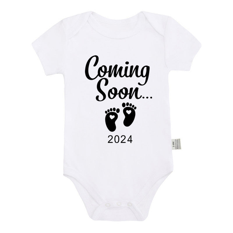 Announced Pregnancy 2024 Newborn Baby Onesie Pure Cotton Boy & Girl