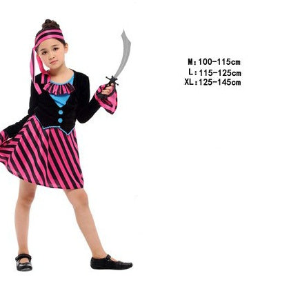 Halloween Children's Pirate Costumes, Theme Party Outfits