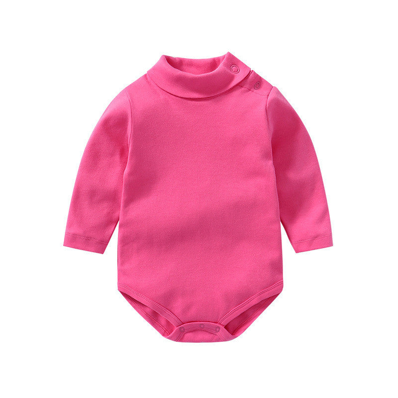 Baby Long Sleeve Onesie Solid Color Bodysuit