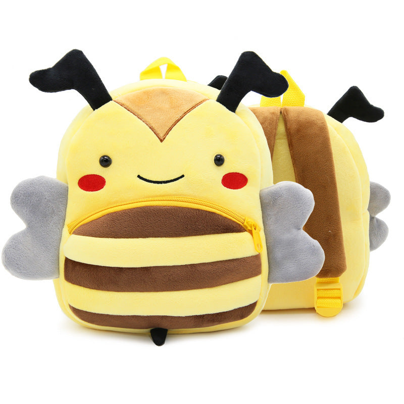 Plush Backpacks Kindergarten Cartoon School Bags Children Animal Toy Bag
