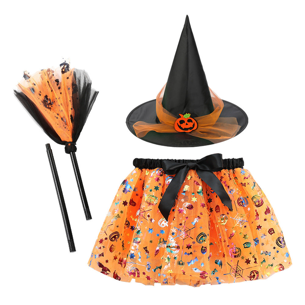 Printed Mesh Skirt & Accessories