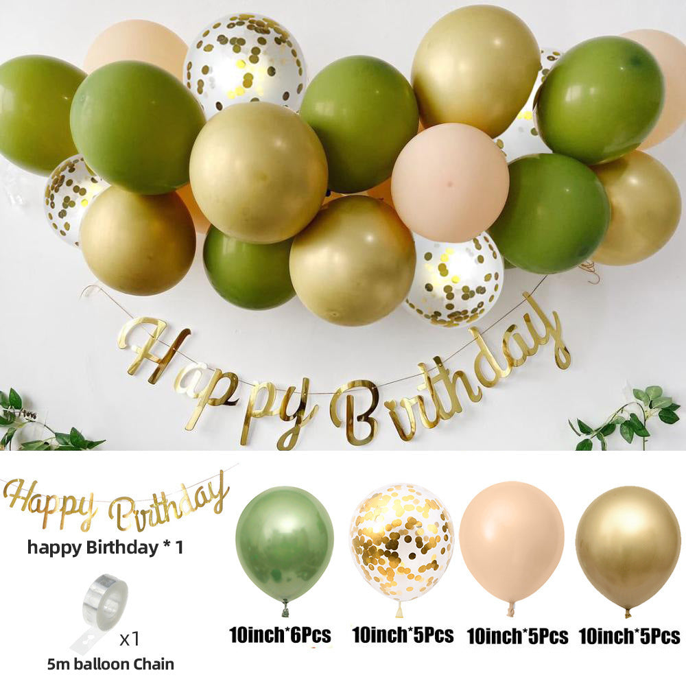 Morandi Color Balloon Decoration Birthday Party Supplies