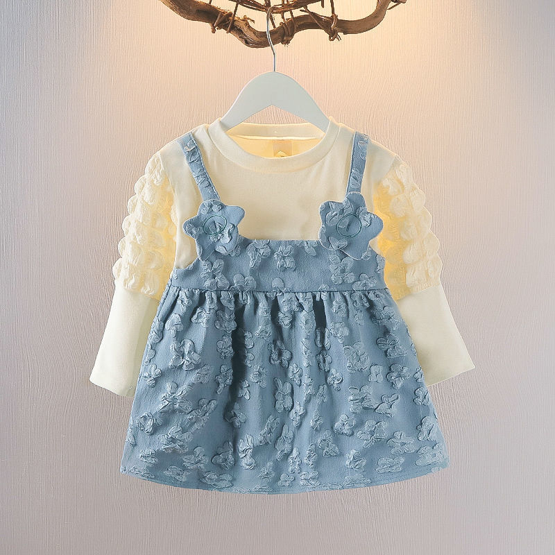 Baby Girls' Spring And Autumn 1pc Dress