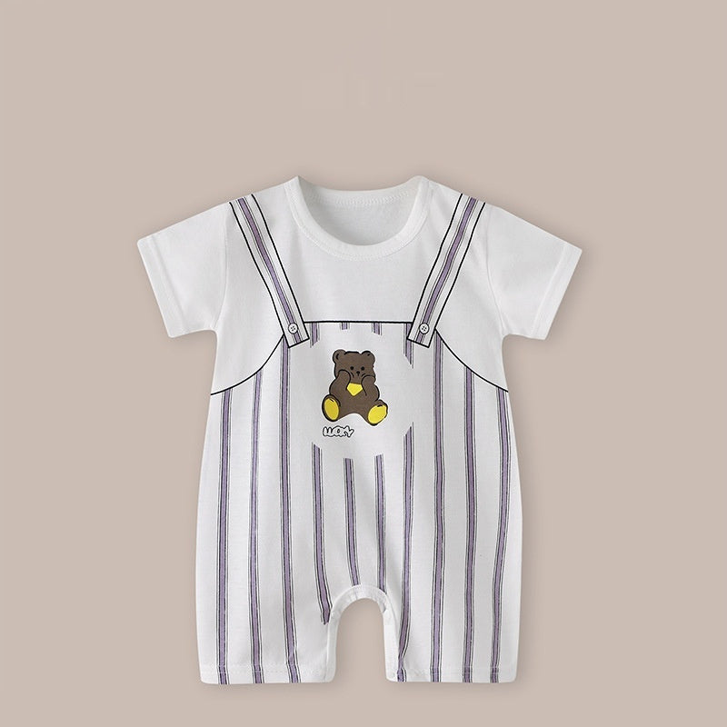 Baby Thin Short Sleeve Newborn Baby Child Jumpsuits Rompers