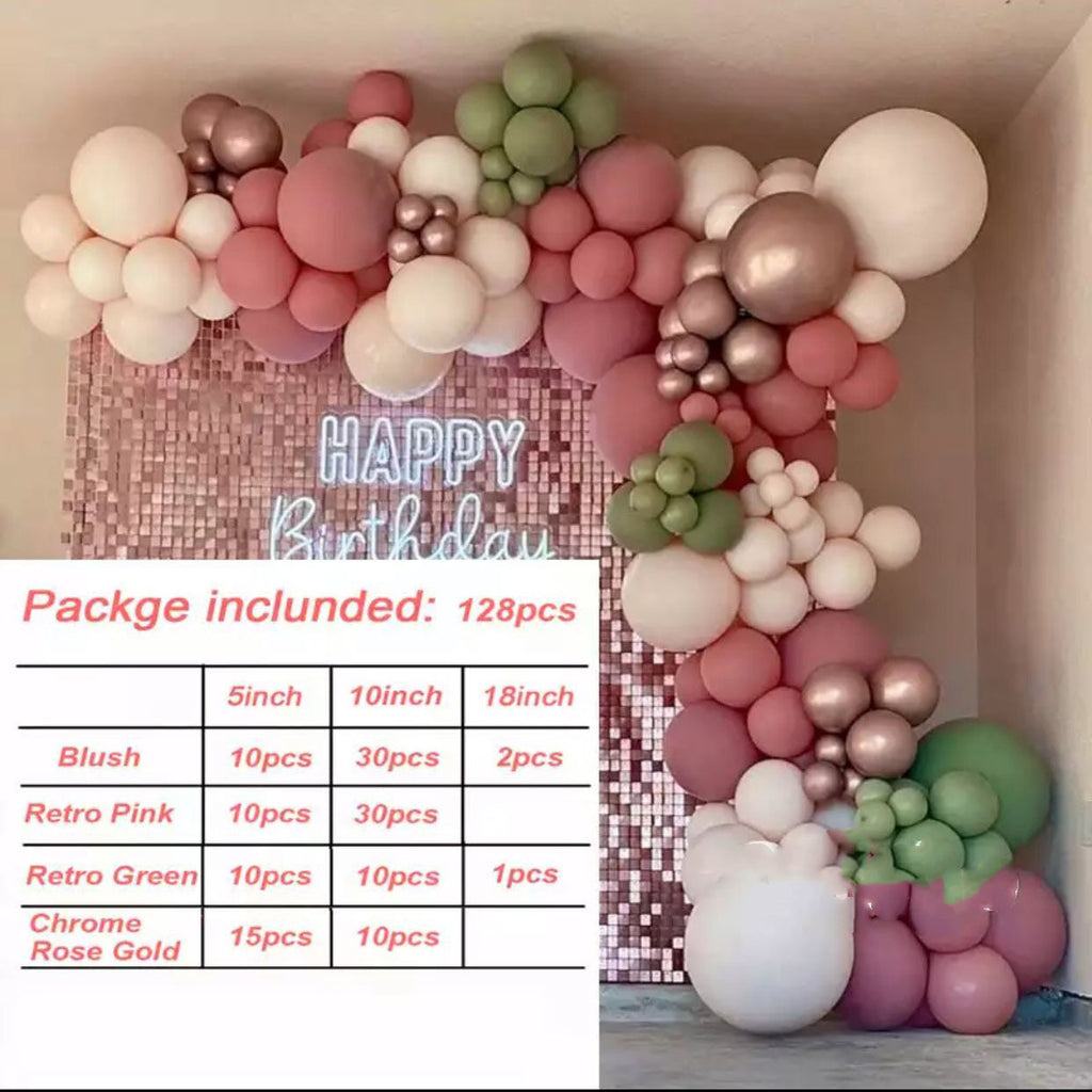 Retro Colored Irregular Balloon Arch Garland Kits, Multiple Kits Available