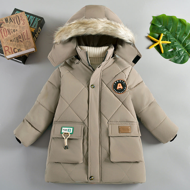 Boys' Winter Wear Thick Coat, Cotton Padded Jacket