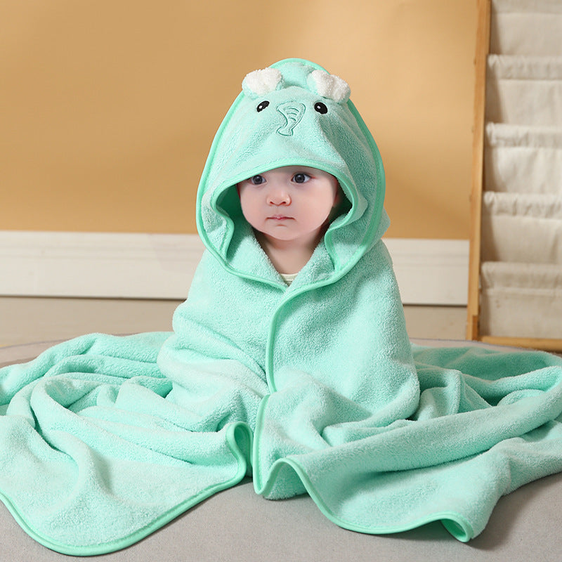 Baby Animal Swaddling Hooded Blanket