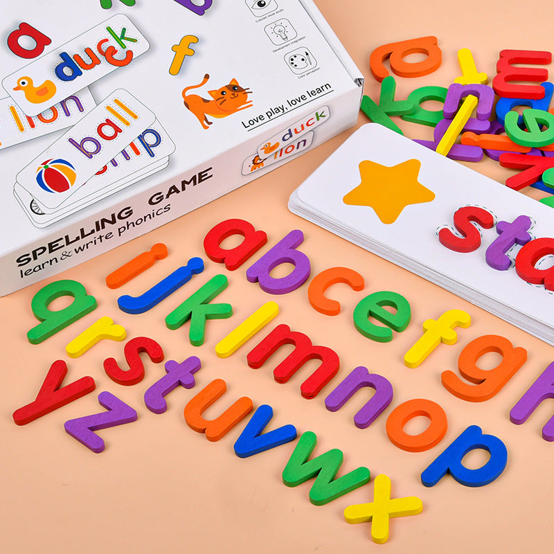 Early Education 26 English Letter Spelling Cards, Educational Toys