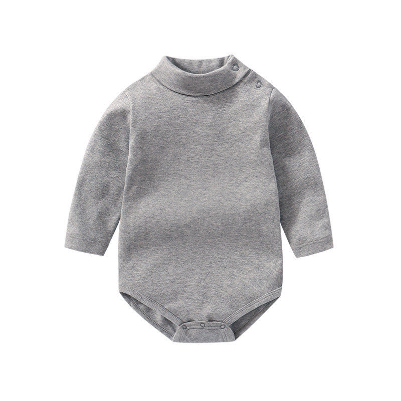 Baby Long Sleeve Onesie Solid Color Bodysuit