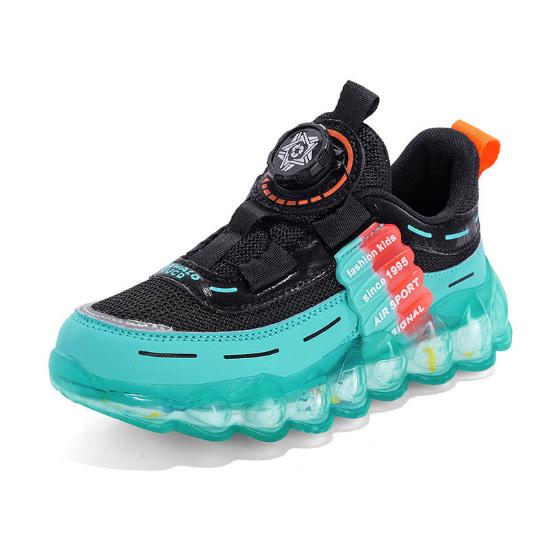 Girls' Sports Rotating Buckle Running Shoes