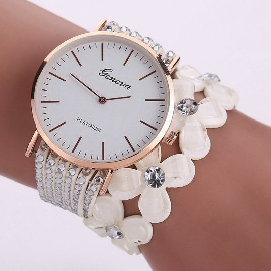 Women's Dress Elegant Quartz Bracelet Ladies Watch Crystal Diamond Wrist Watch, Gift For Mon