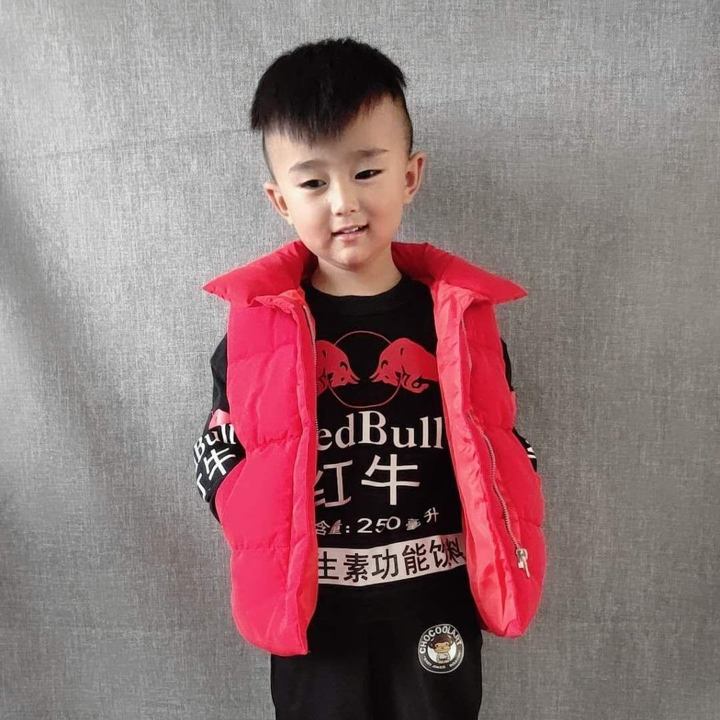 Down Cotton Vest, Spring or Winter Warm Vest For Boys or Girls