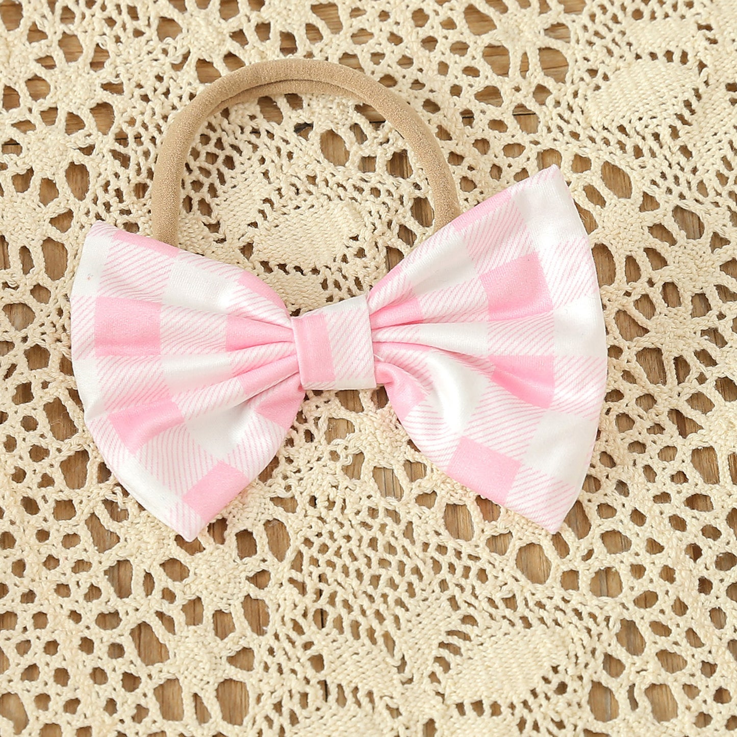 Girls Summer Letter T-shirt Plaid Short Skirt 3pc Set