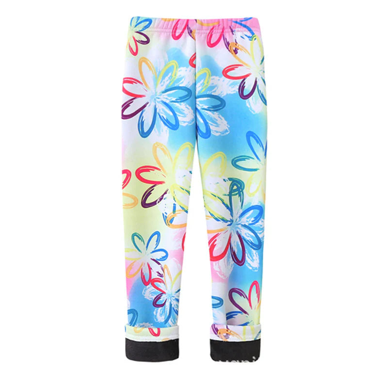 Girls' Thin Velvet Leggings In Spring And Autumn