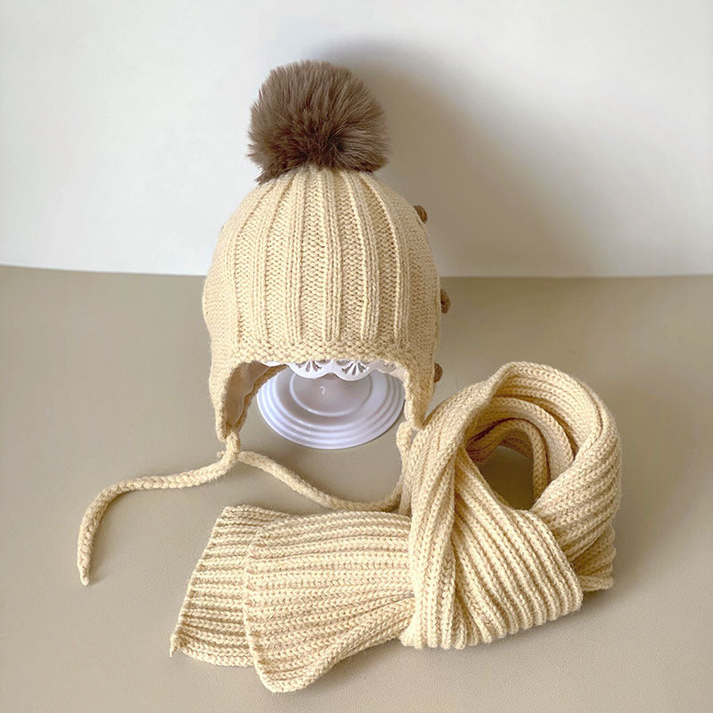 Children's Hat Scarf Two-piece Set