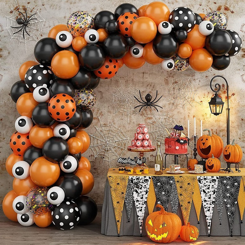 Halloween Party Decor Latex Balloons Set, Multiple Kits to Choose From