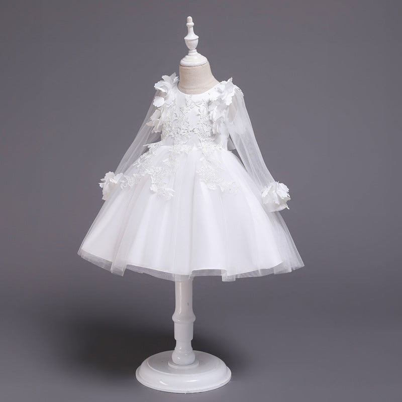 Girls' Long-sleeved Princess Dress