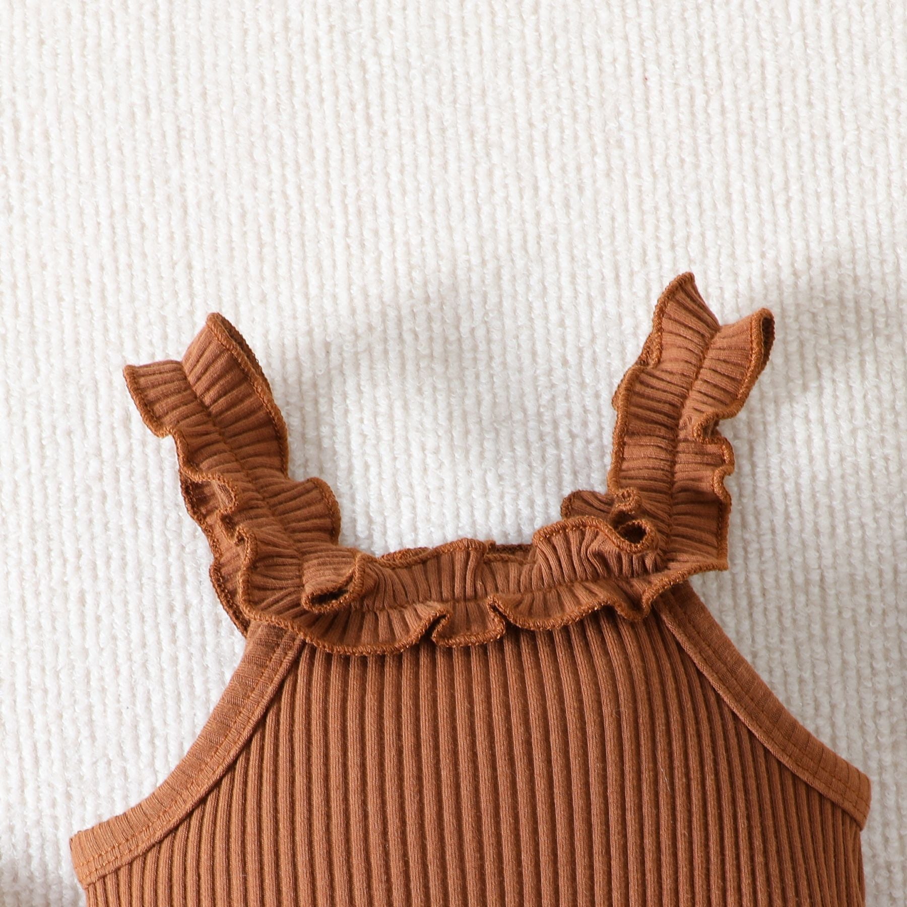Baby Girl Clothing Ruffle Sleeveless Romper & Shorts
