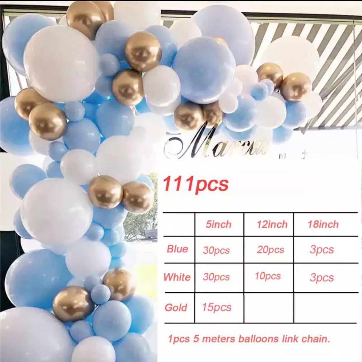 Birthday Party Decoration Balloon Garland Set