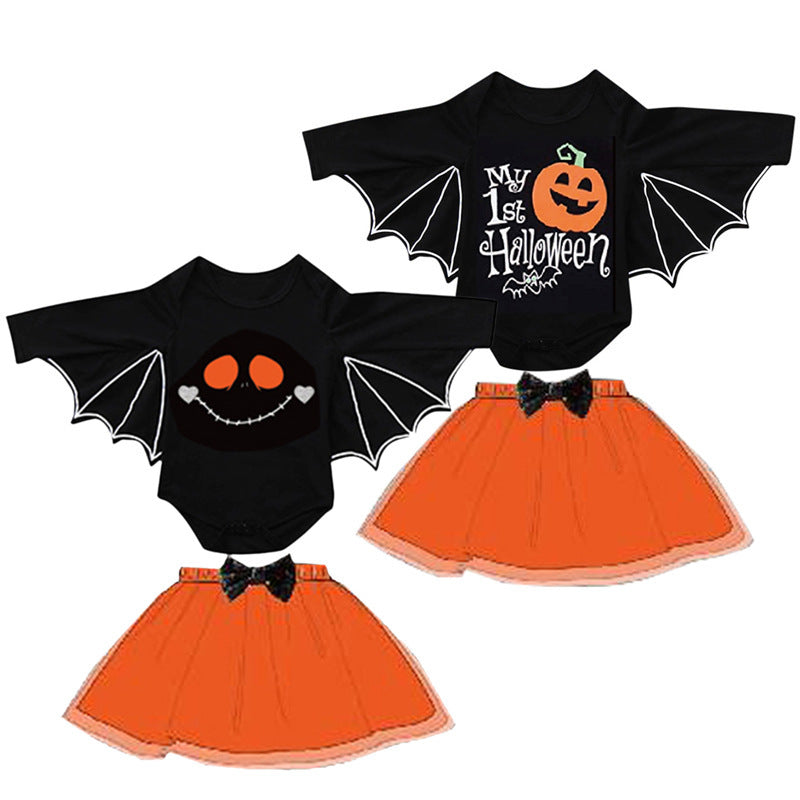 Baby Girls' Halloween Onesie & Mesh Skirt 2pc Set