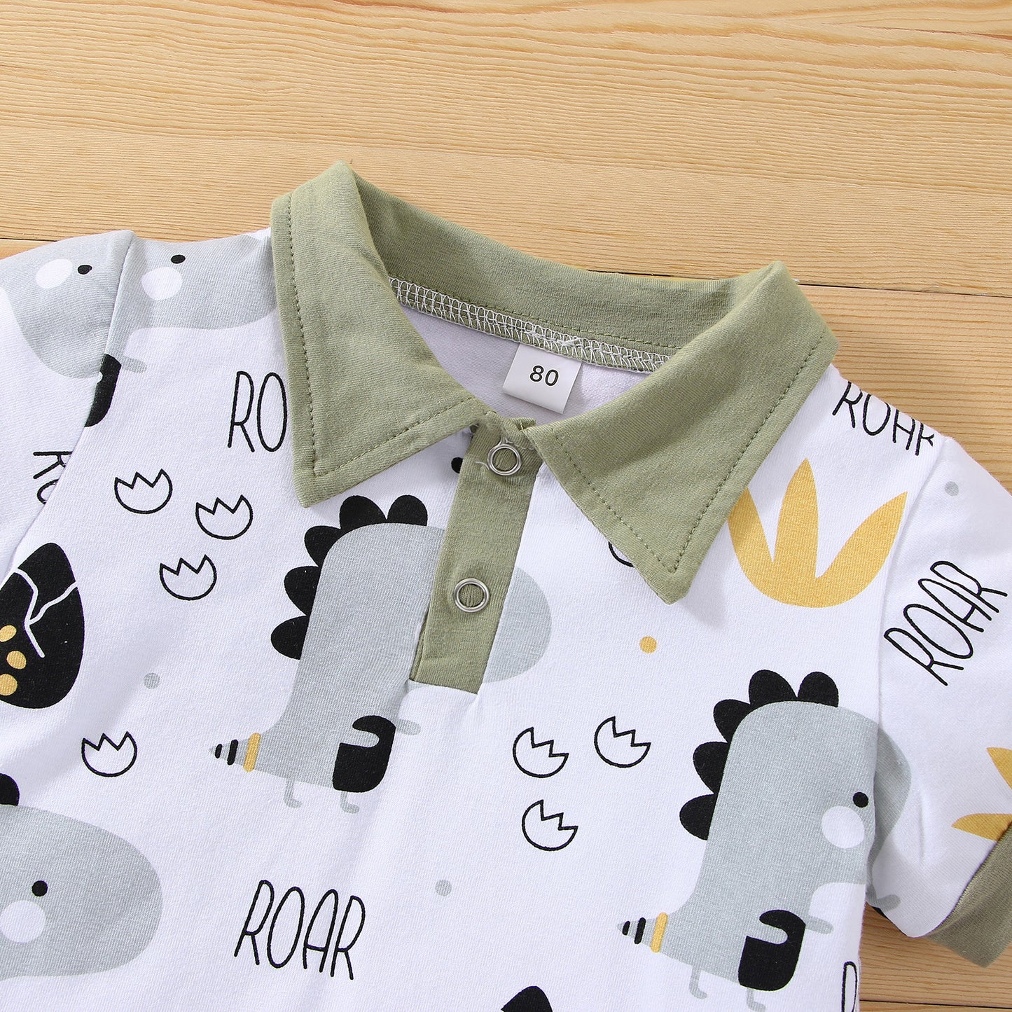 Boy's Little Dinosaur Cotton Set