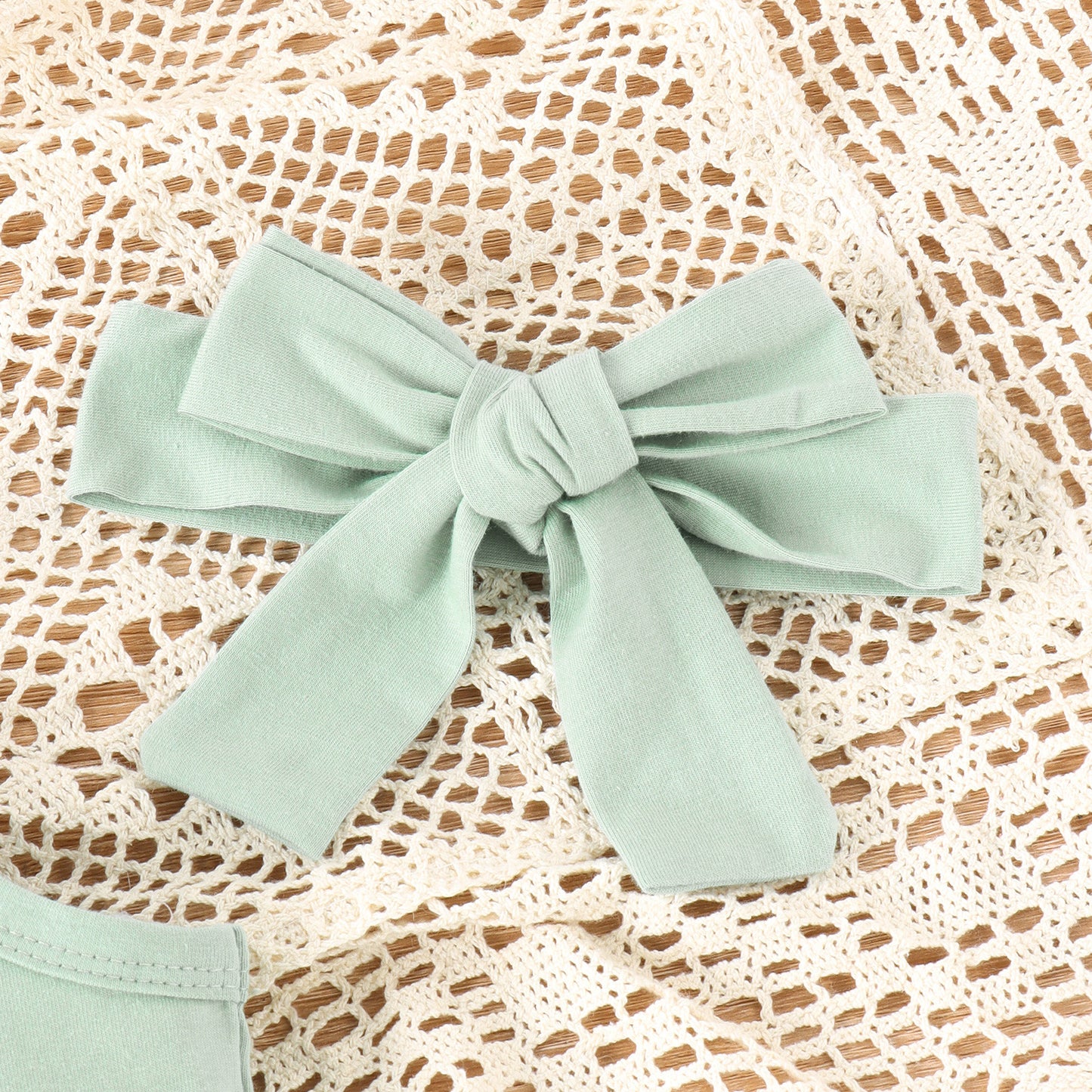 Girls' Letter Onesie & Shorts Summer 3pc Set