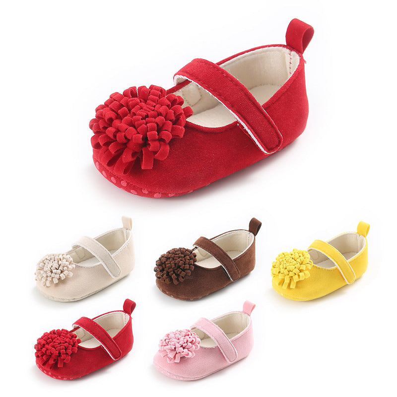 Baby Girl Colored Flower Shoes