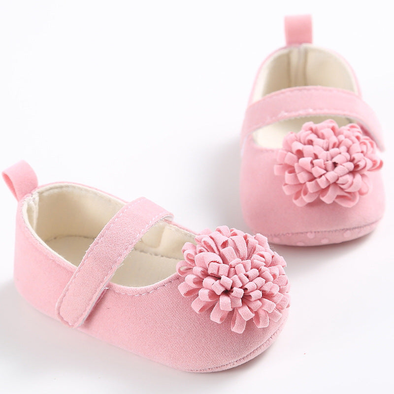 Baby Girl Colored Flower Shoes