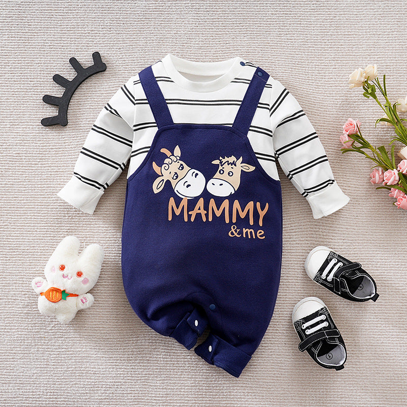 Baby Casual Jumpsuit Fake Two Pieces Jumpsuit